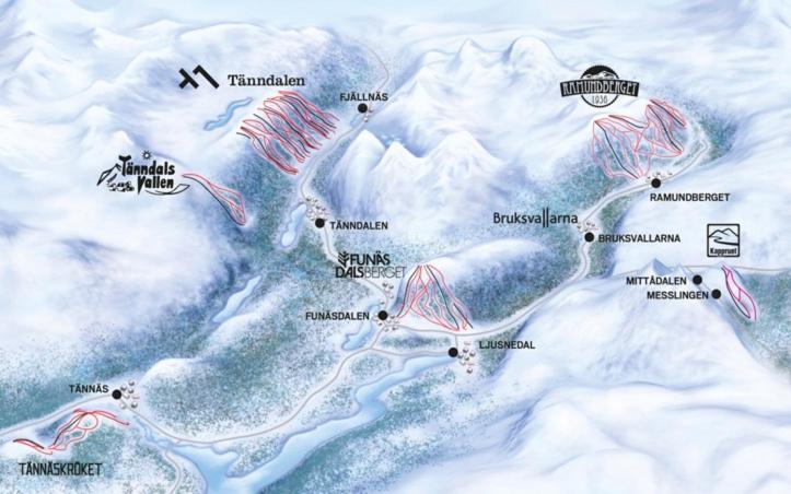 North Mountain Lodge Funasdalen Bagian luar foto